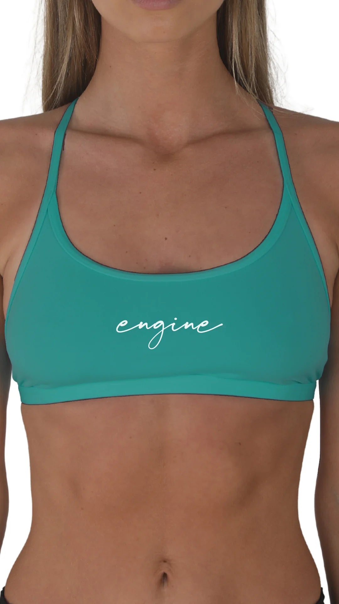 Engine Capri Tie Back Top - Script Embroidery