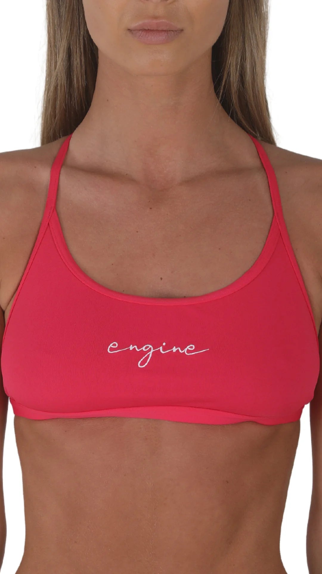 Engine Capri Tie Back Top - Script Embroidery