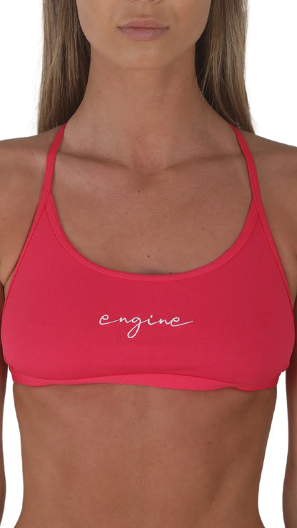 Engine Capri Tie Back Top - Script Embroidery